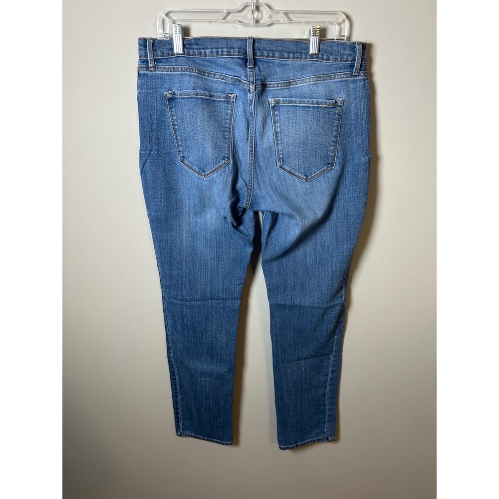 Old Navy Curvy Profile Mid Rise Jeans Blue Denim Womens 12 Long - Picture 3 of 4